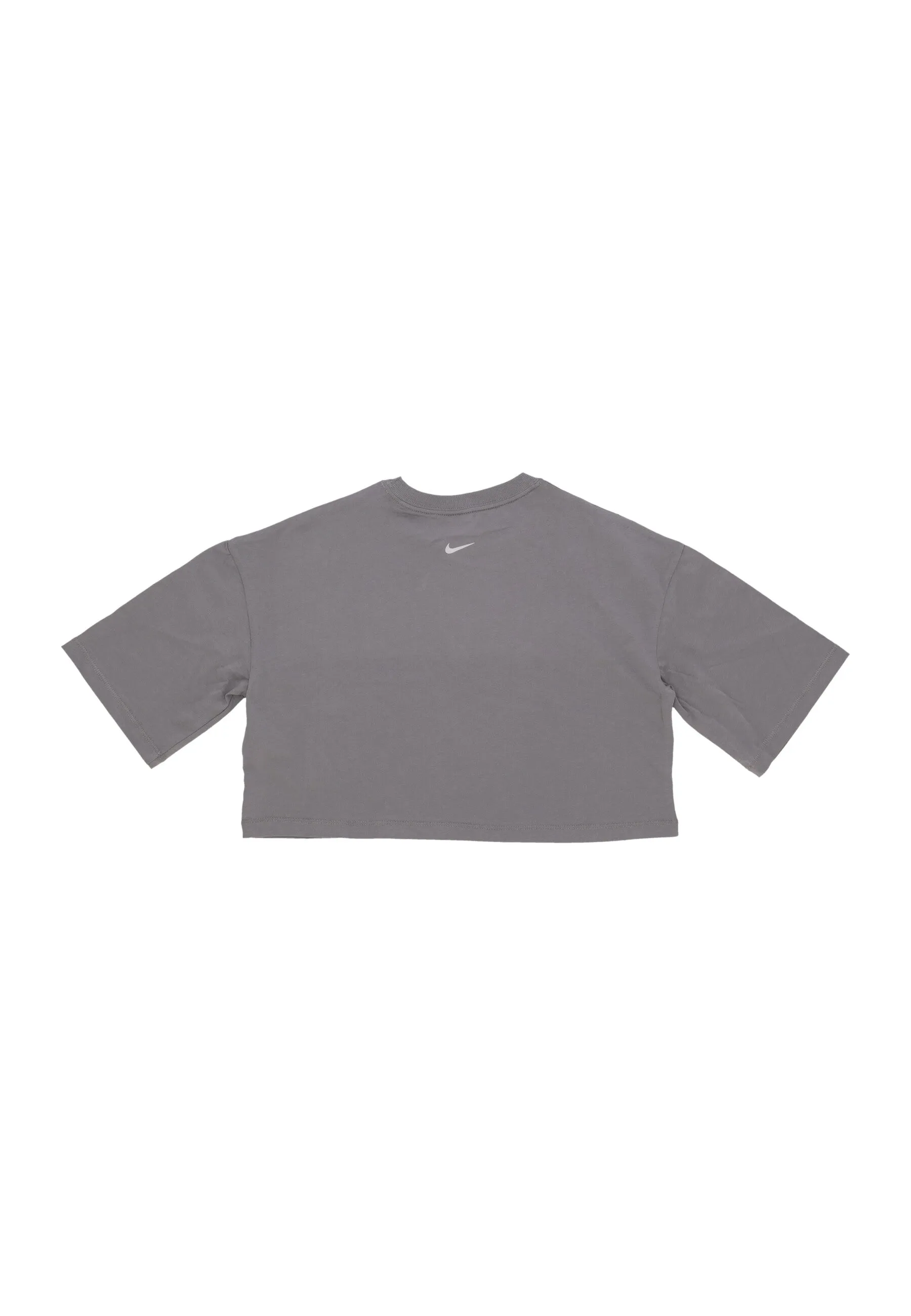Women's Sportswear Swoosh Big Logo Crop Tee - Flat Pewter / Light Iron Ore