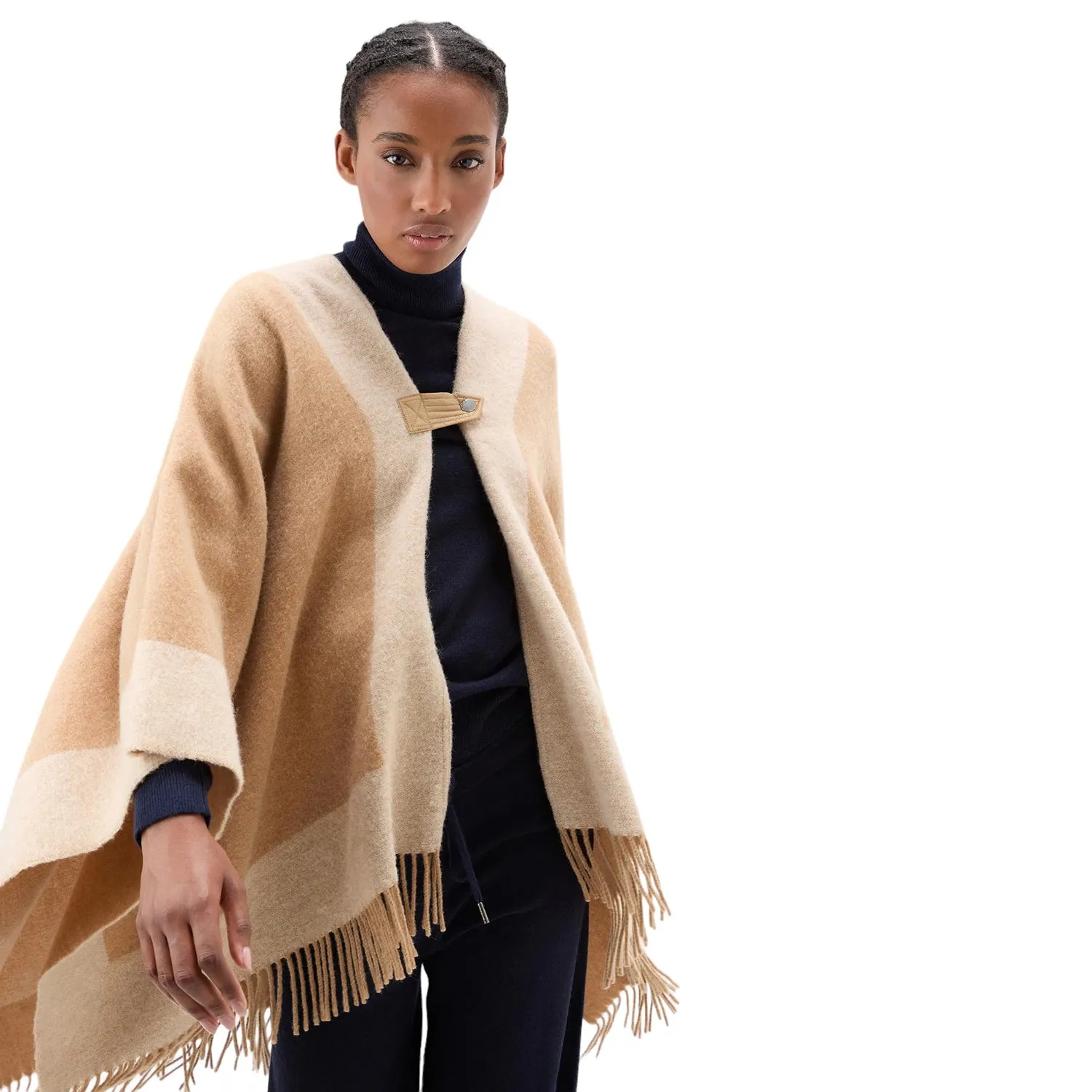WOOL BLEND CAPE