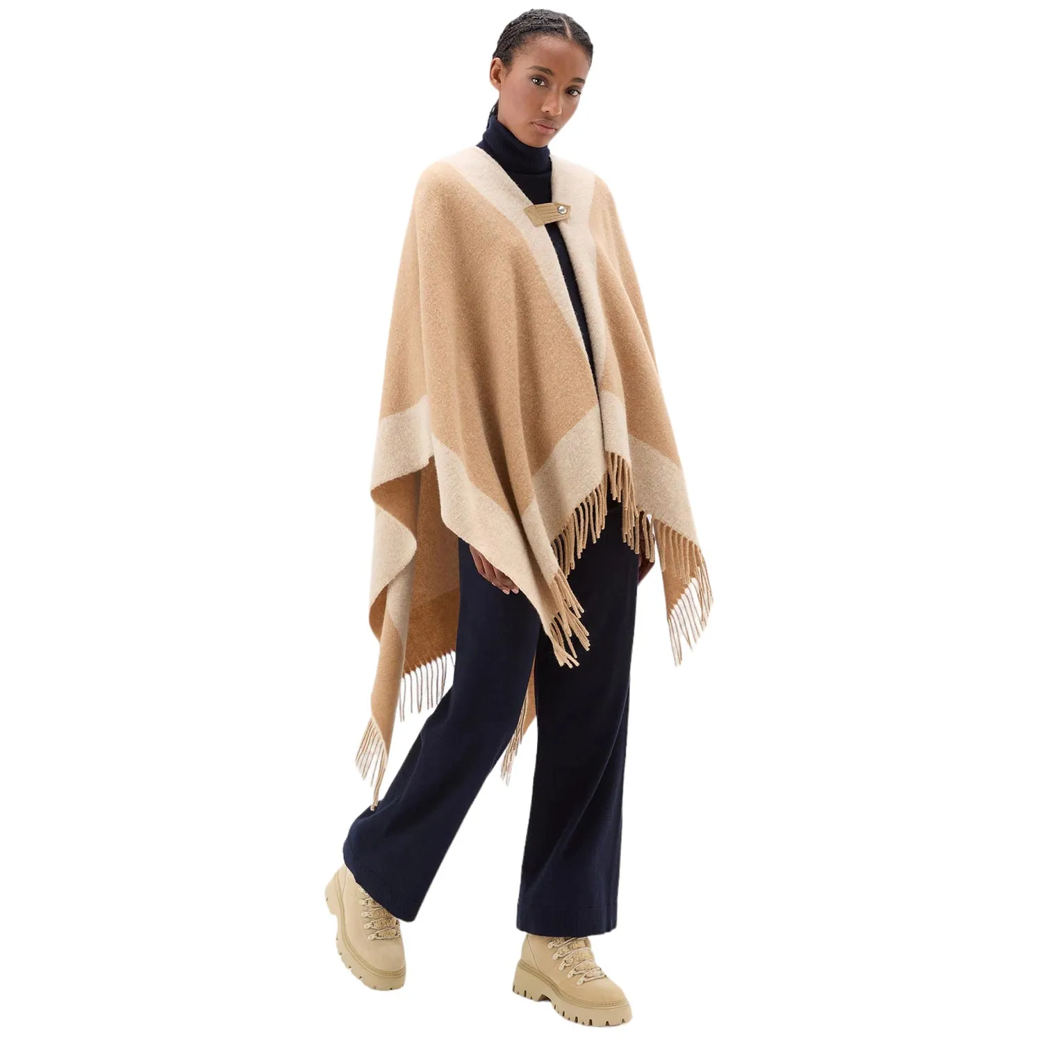 WOOL BLEND CAPE
