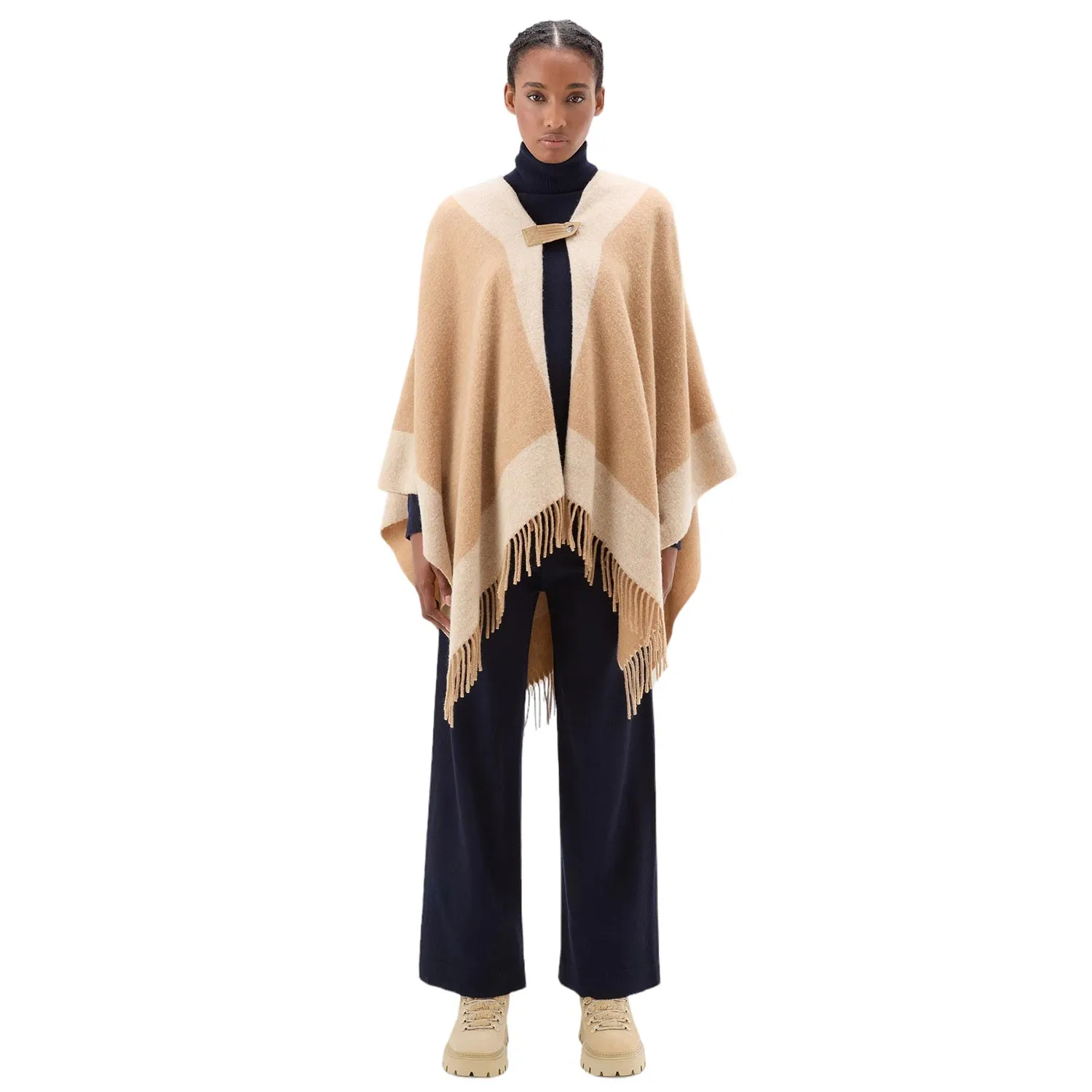WOOL BLEND CAPE