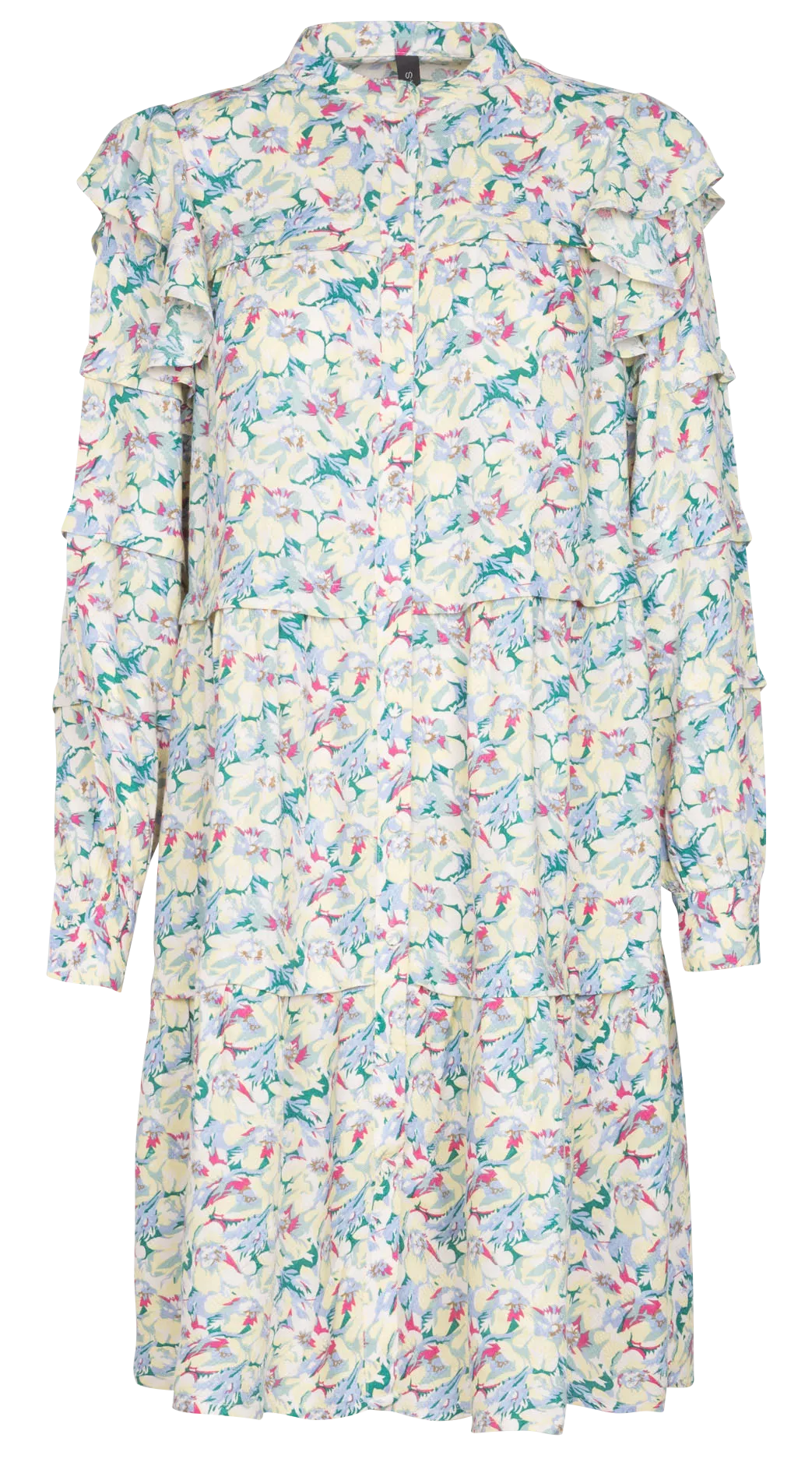  YAS   HALLI - Vestito corto scollo tondo stampato | Multicolore
