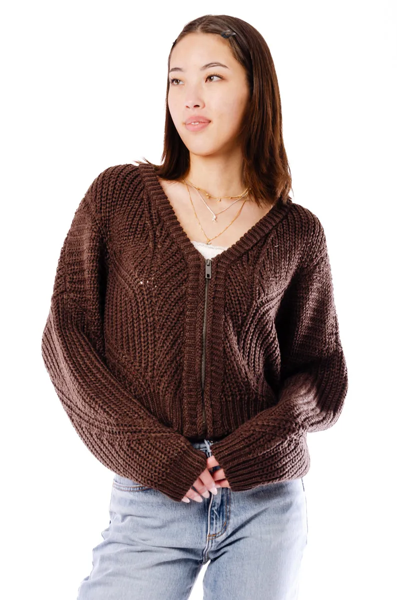 Zip-Up Cardigan