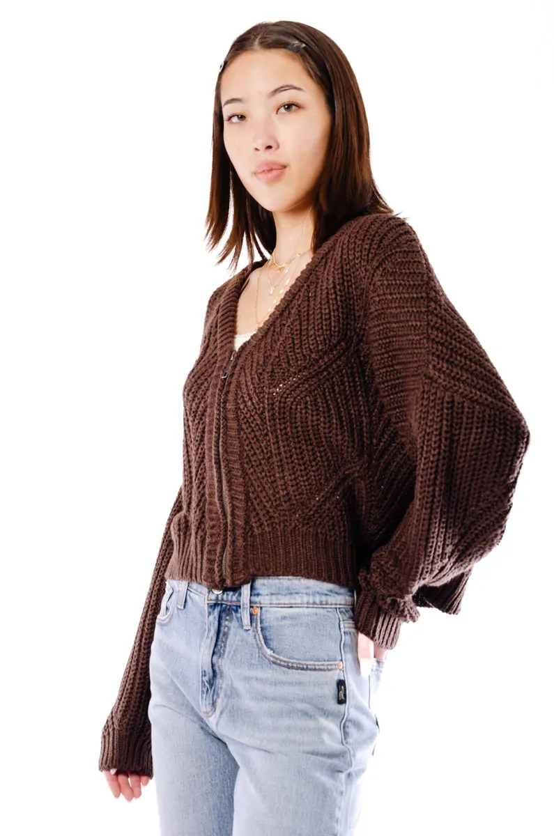 Zip-Up Cardigan